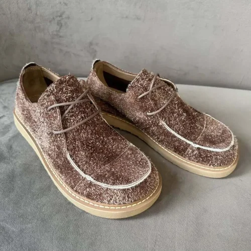 Handmade Women S Suede Loafers Wide Toe Box